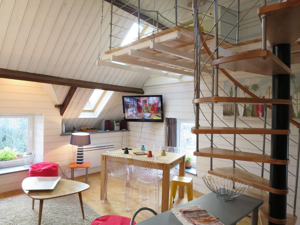 Au Coeur De La Baie Apartment Le Val-Saint-Pere Luaran gambar